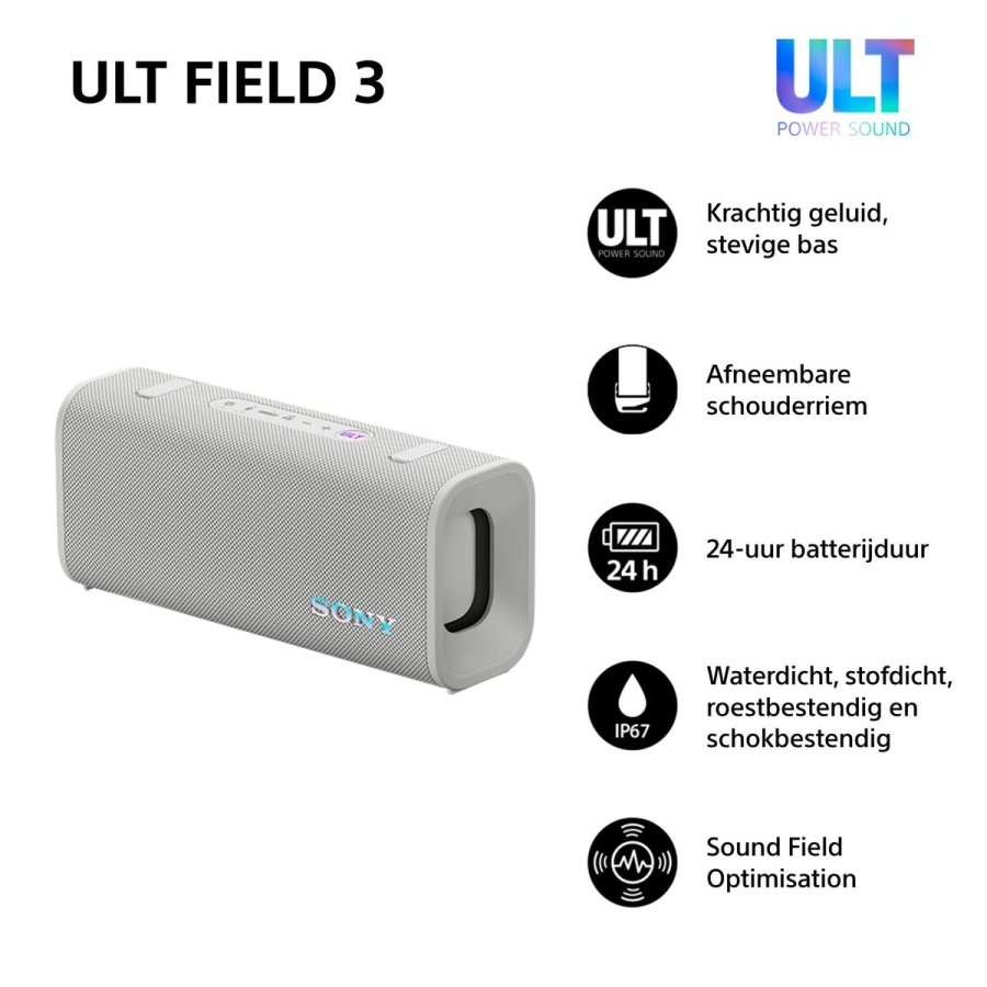 B�rbare Bluetooth-h�jttalere Sony SRSULT30W.CE7 Hvid 100 W #4