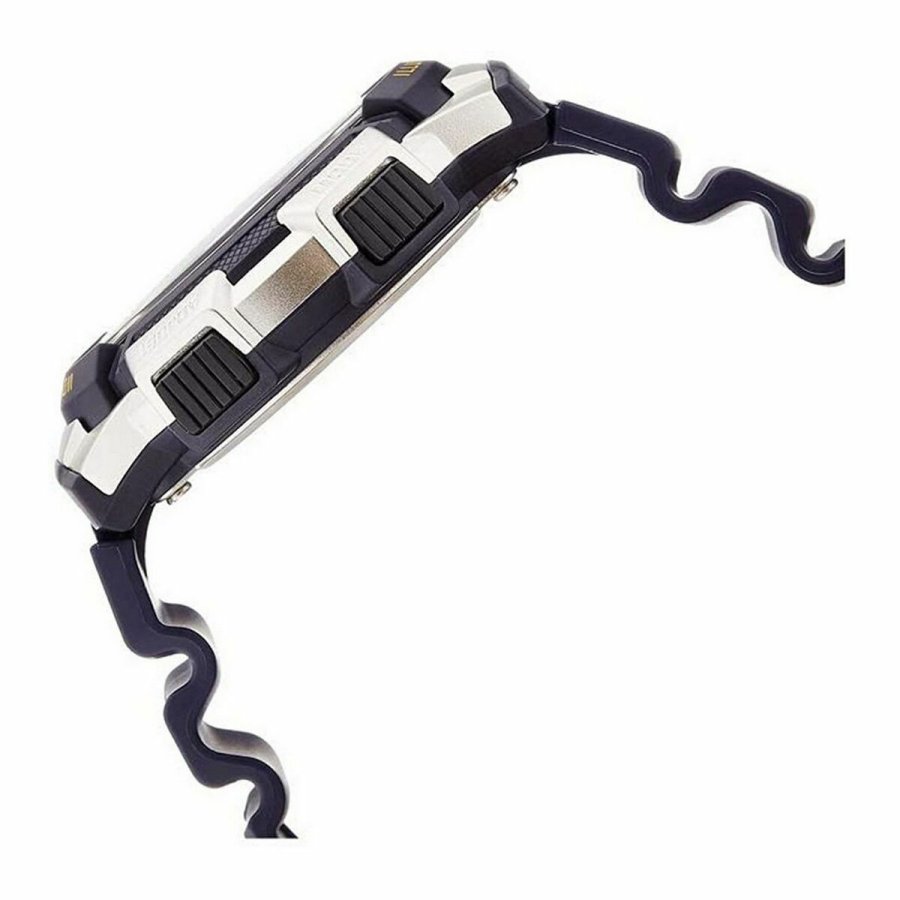 Herreur Casio WORLD TIME ILLUMINATOR - 5 ALARMS, 10 YEAR BATTERY Sort Gr ( 40 mm) ( 43 mm) #4