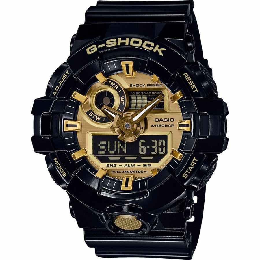 Herreur Casio G-Shock GA-710  49 mm Sort Guld #1
