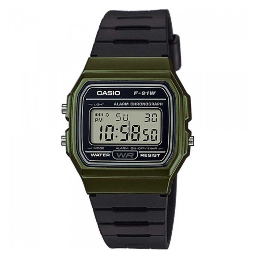 Unisex ur Casio VINTAGE Sort Grn ( 35 mm) #1