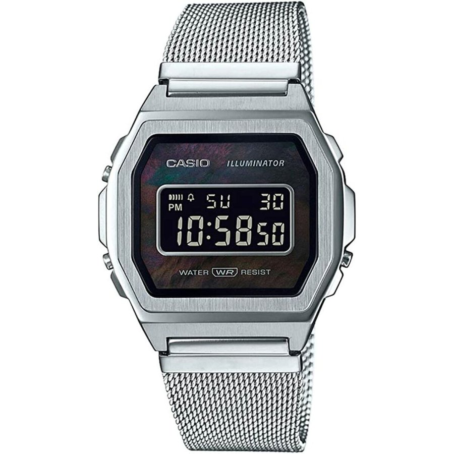 Herreur Casio A1000M-1BEF Sort Slvfarvet #1