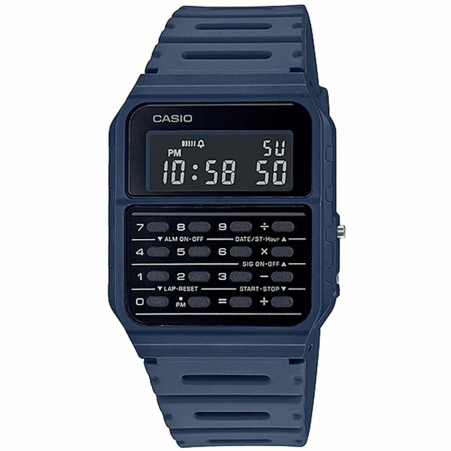 Unisex ur Casio CALCULATOR Bl Sort ( 35 mm) #1