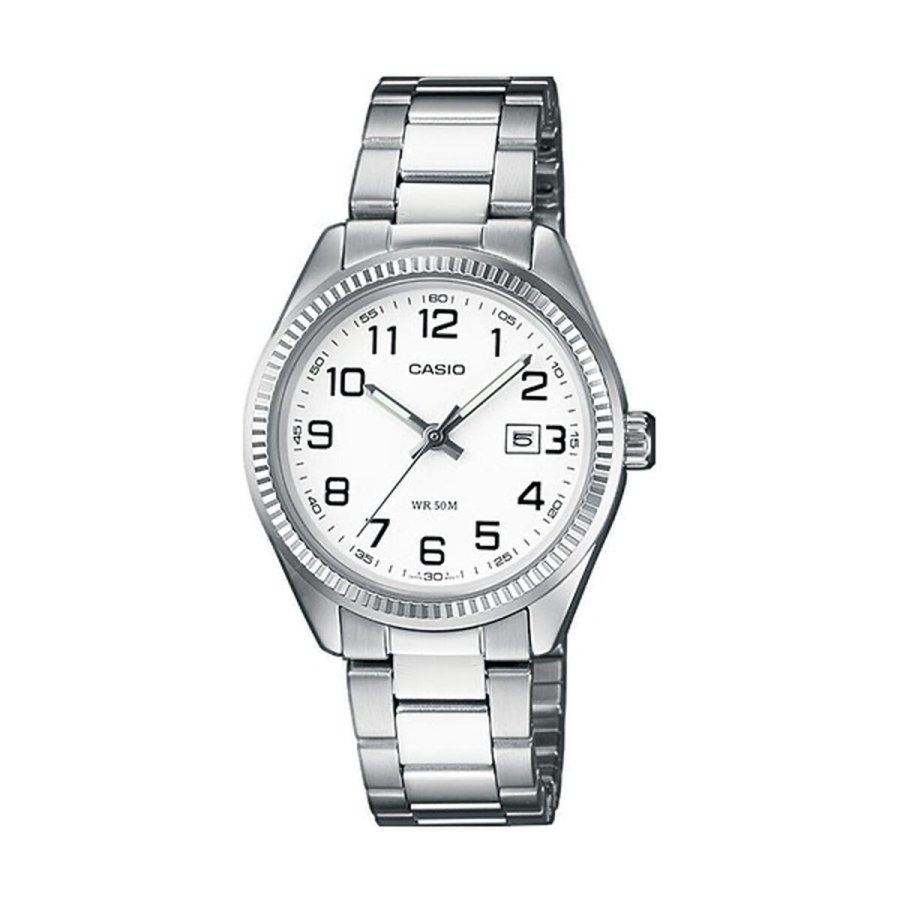 Unisex ur Casio COLLECTION Hvid Slvfarvet ( 30 mm) #1