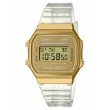 Unisex ur Casio VINTAGE COLLECTION - TRANSPARENT BAND - GOLD #1