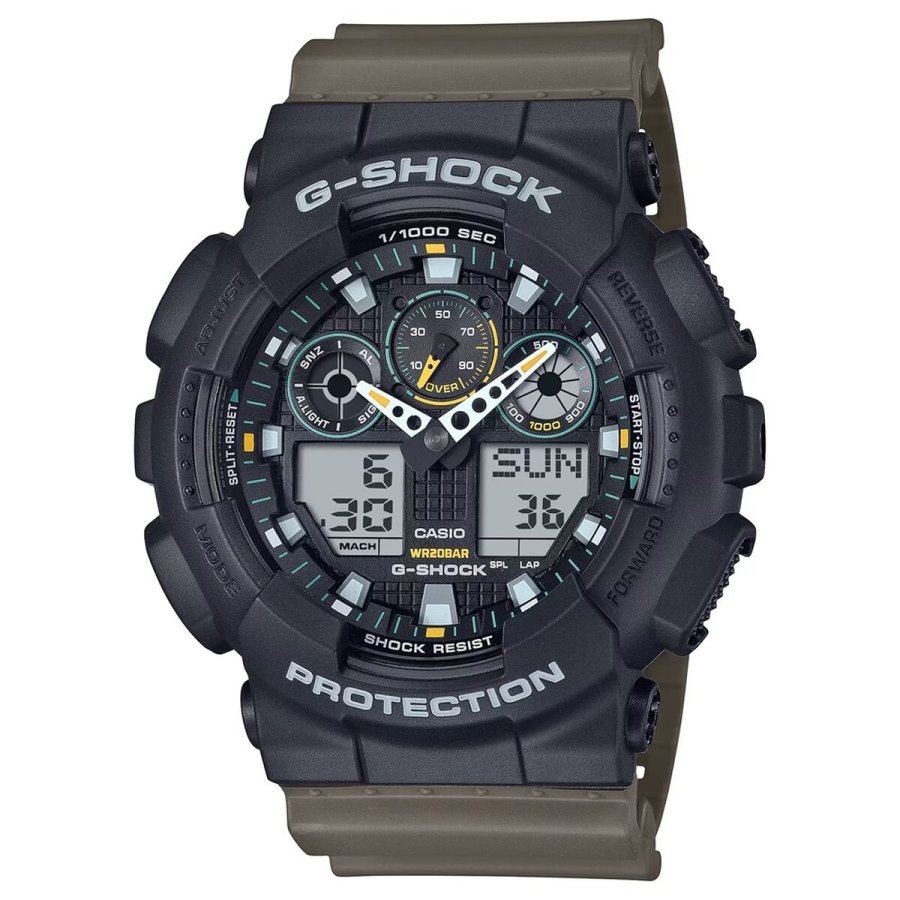 Herreur Casio G-Shock OVERSIZED - TWO TONE UTILITY COLOURS Sort ( 51 mm) #1