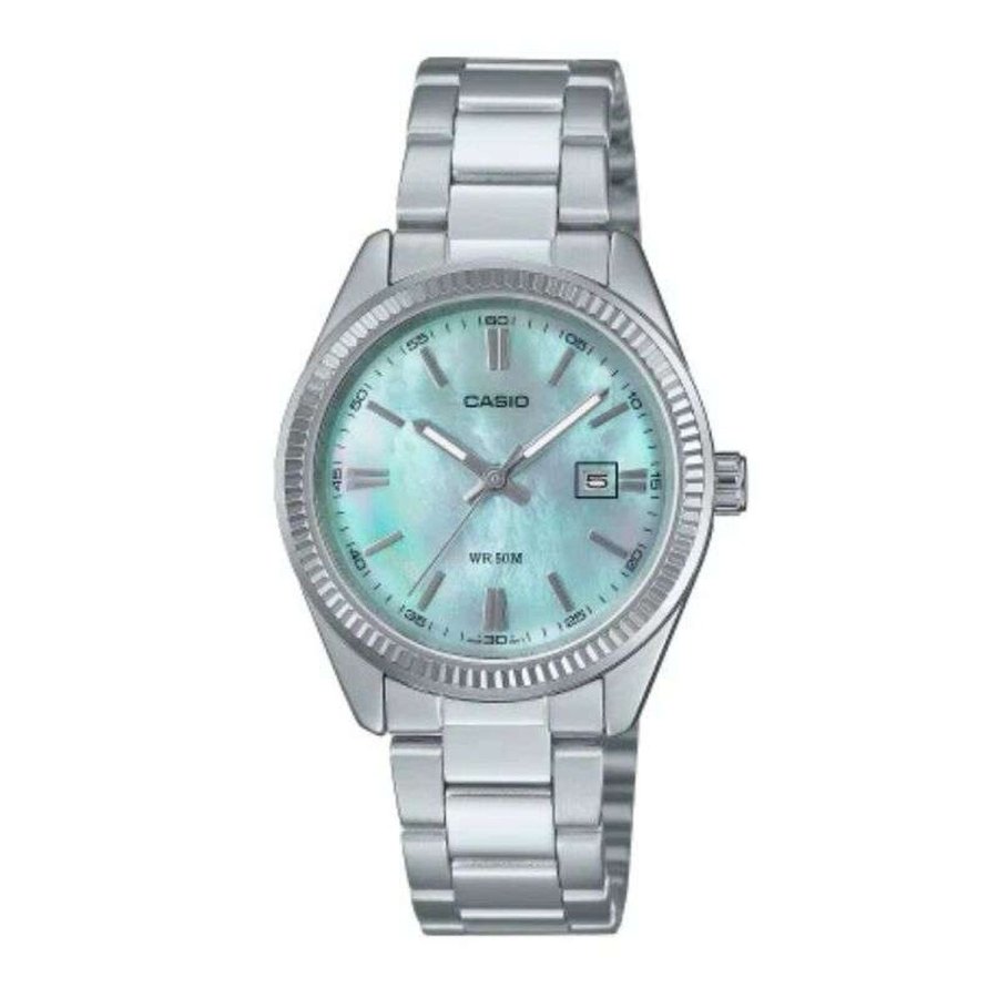 Herreur Casio LADY DATE - AQUA GREEN Slvfarvet #1