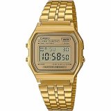 Unisex ur Casio A158WEGV-9AEF Gylden #1