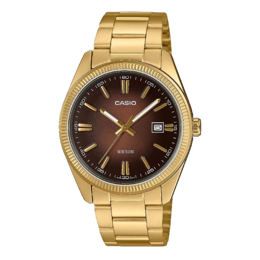 Herreur Casio MTP-1302PGC-5AVEF Brun #1