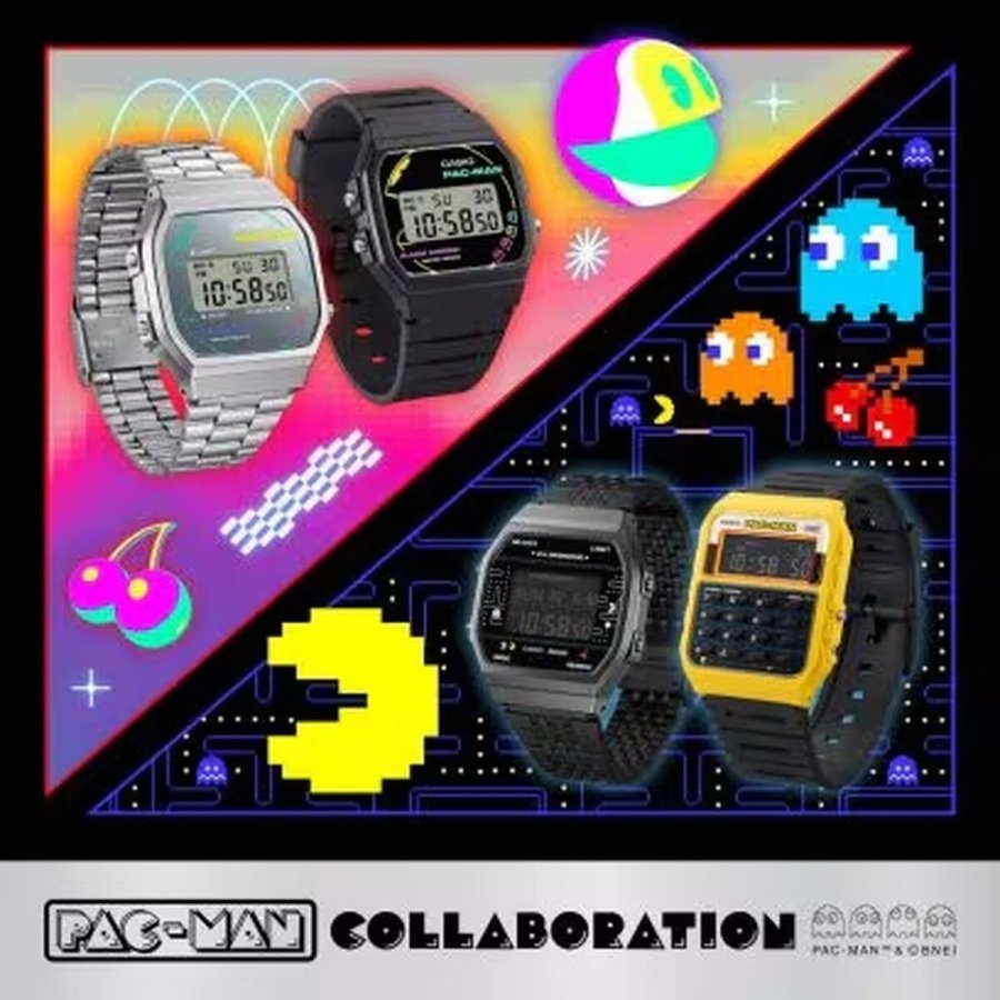 Unisex ur Casio F-91 - PACMAN Series Limited Edition Sort ( 35 mm) #2