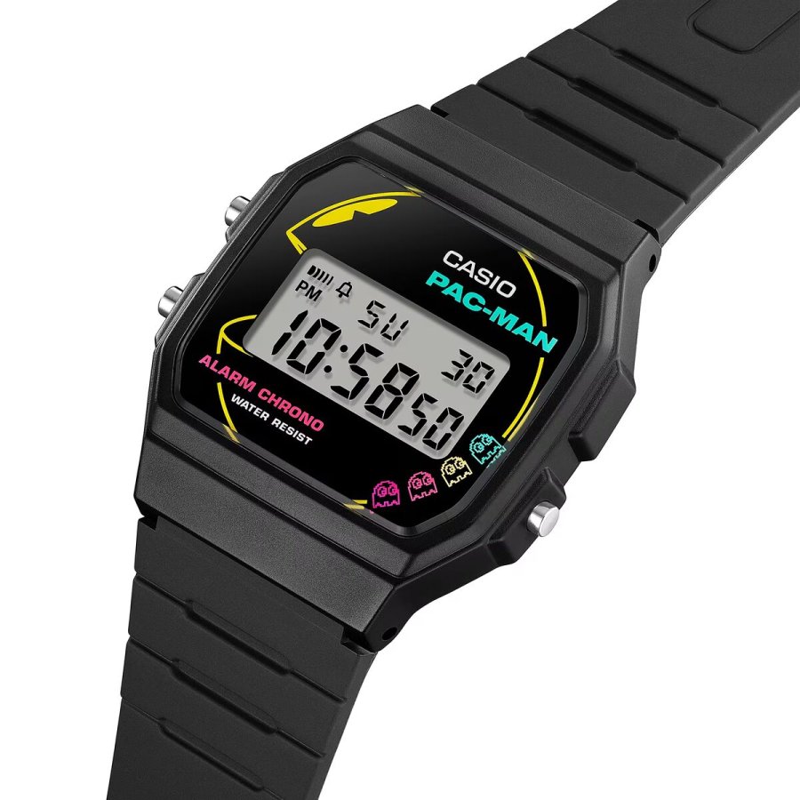 Unisex ur Casio F-91 - PACMAN Series Limited Edition Sort ( 35 mm) #3