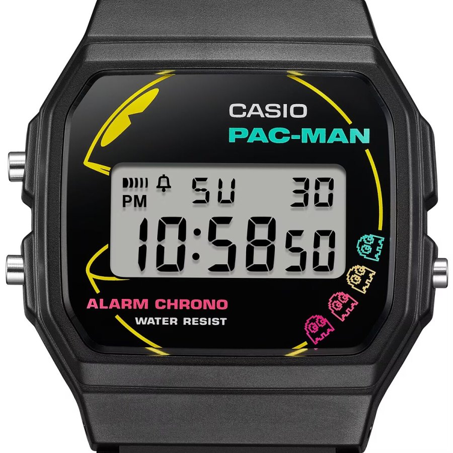Unisex ur Casio F-91 - PACMAN Series Limited Edition Sort ( 35 mm) #4