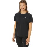 Kort�rmet T-shirt til Kvinder Asics Road Sort #1