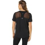 Kort�rmet T-shirt til Kvinder Asics Road Sort #2