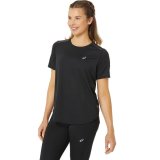 Kort�rmet T-shirt til Kvinder Asics Road Sort #3