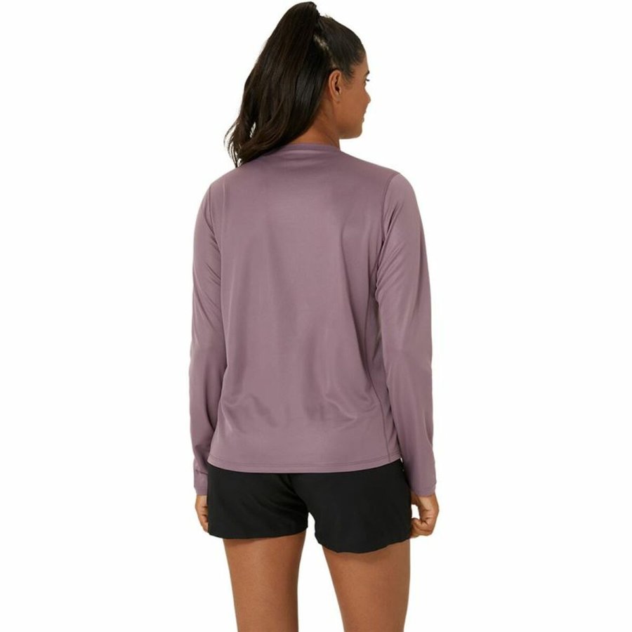Lang�rmet Tr�je til Kvinder Asics Core Ls Top Pink Blomme #2