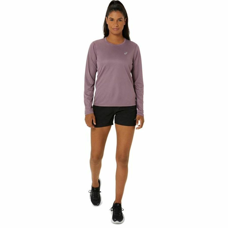 Lang�rmet Tr�je til Kvinder Asics Core Ls Top Pink Blomme #5