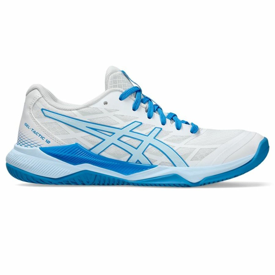 Tr�ningssko Asics Gel-Tactic 12 Bl� Hvid Dame H�ndbold #1