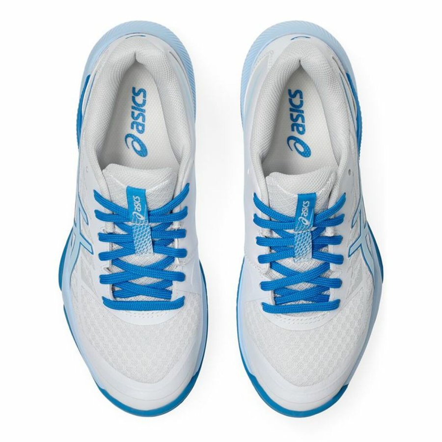 Tr�ningssko Asics Gel-Tactic 12 Bl� Hvid Dame H�ndbold #4