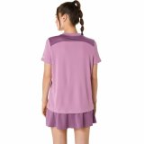 Kortrmet T-shirt til Mnd Asics Padel Court Ss Top Lilla Violet #2