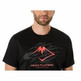 Kortrmet T-shirt til Mnd Asics Fujitrail Logo Ss Top Sort #3