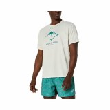 Kortrmet T-shirt til Mnd Asics Fujitrail Logo Ss Top Hvid #1