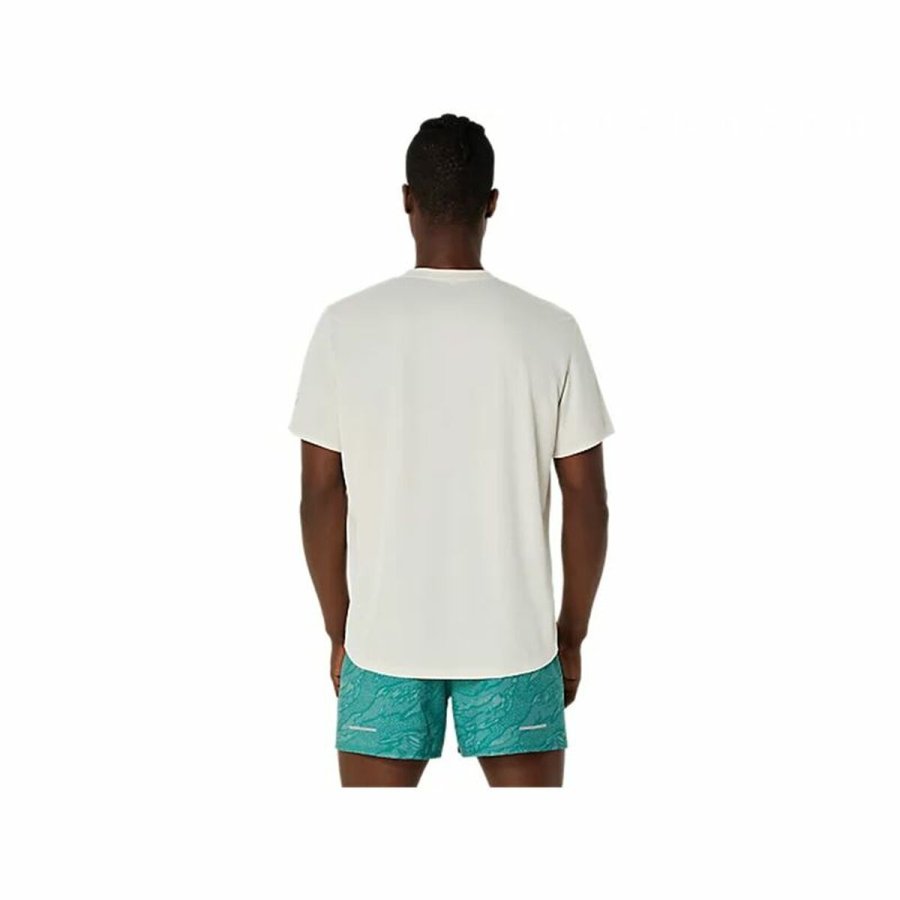 Kortrmet T-shirt til Mnd Asics Fujitrail Logo Ss Top Hvid #2