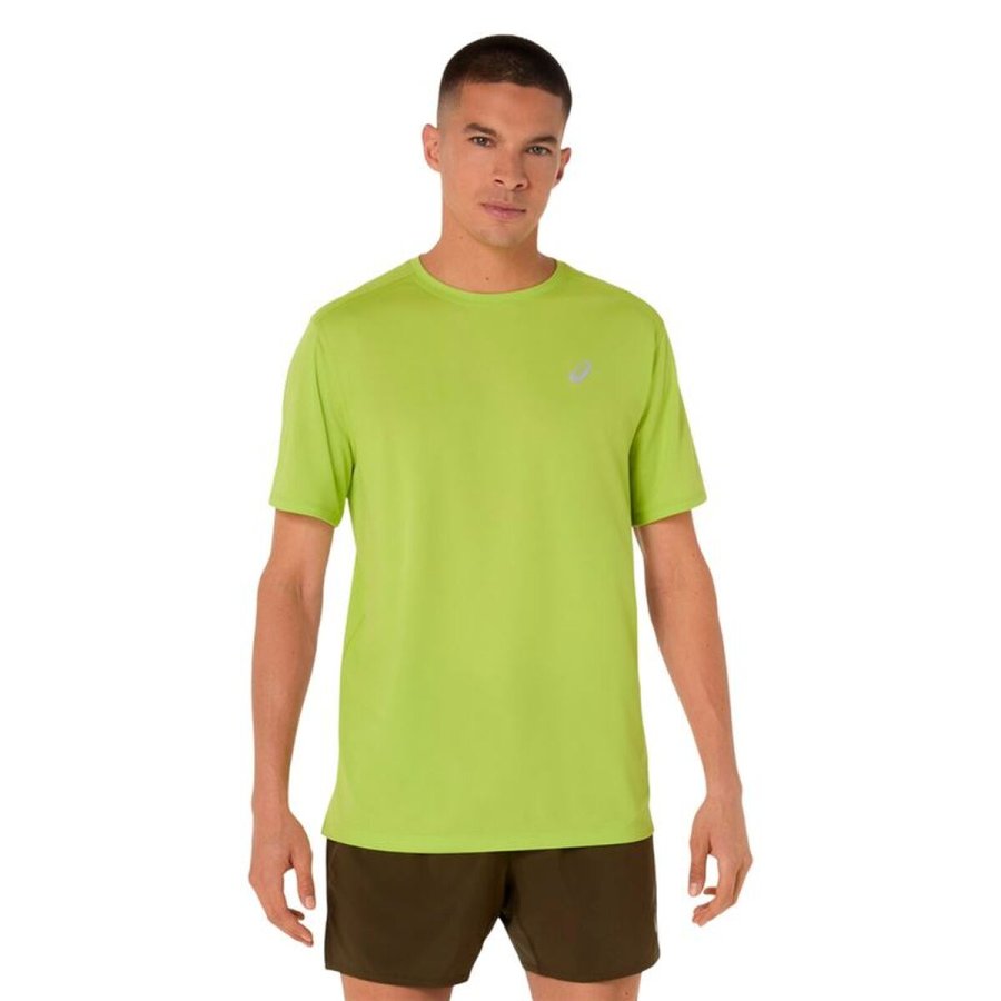 Kort�rmet T-shirt til M�nd Asics Core Limegr�n #1