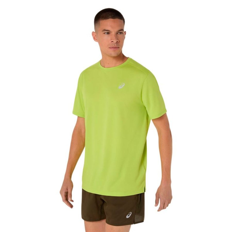 Kort�rmet T-shirt til M�nd Asics Core Limegr�n #4