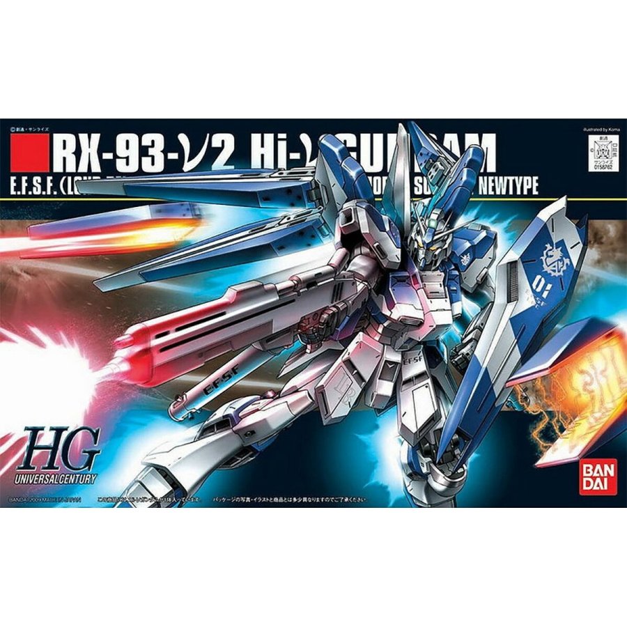 Action Figurer Bandai 1/144 RX-93-V2 HI NU GUNDAM BL #7