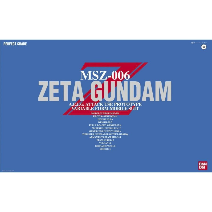 Dekorativ figur Bandai MSZ-006 ZETA GUNDAM Plastik #5