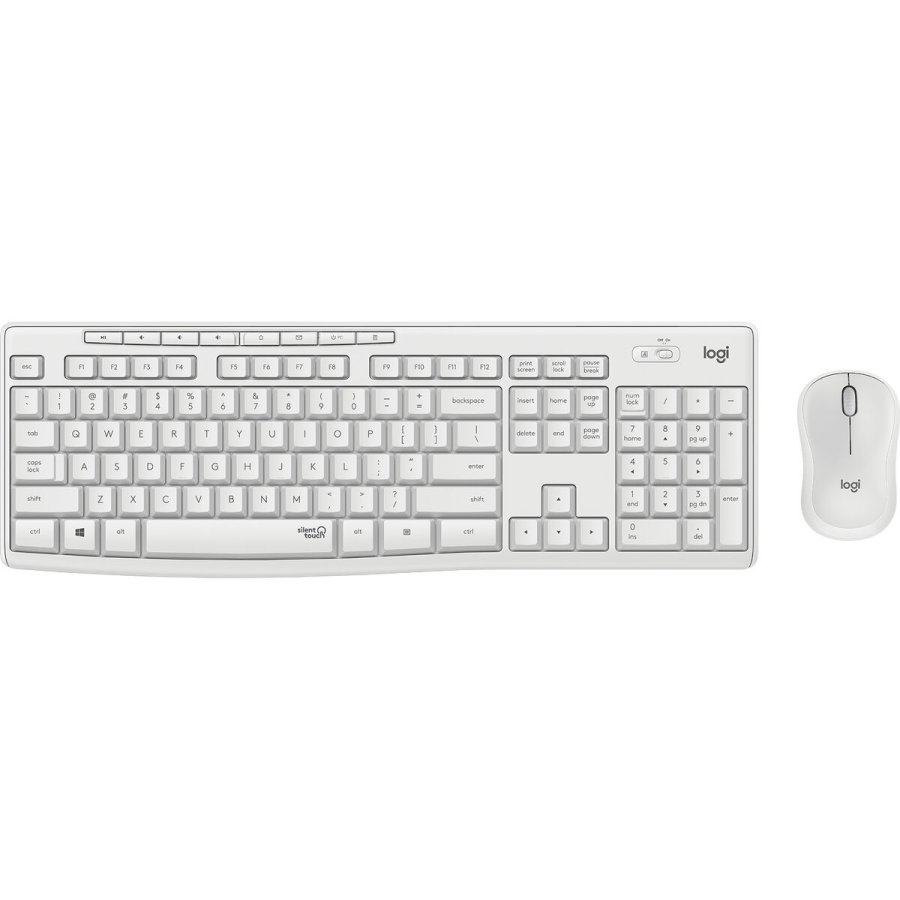 Tastatur og mus Logitech MK295 Hvid Qwerty Italiensk #1