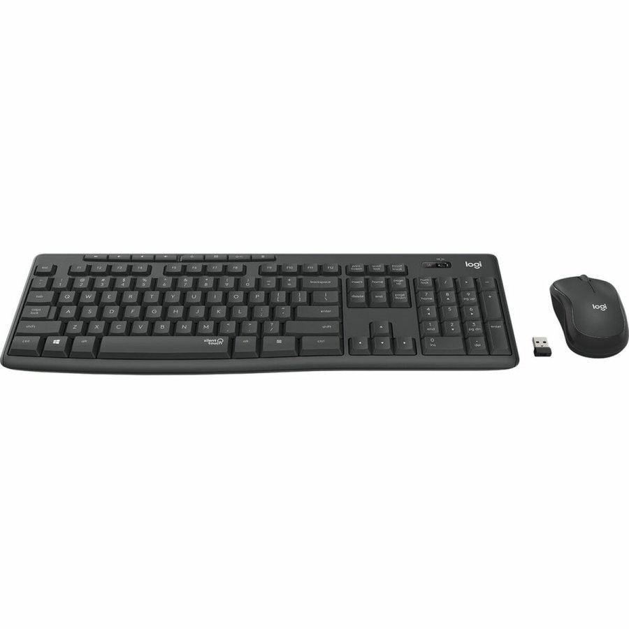 Tastatur og tr�dl�s mus Logitech 920-009870 Tr�dl�st Sort Gr� Grafit portugisisk #4