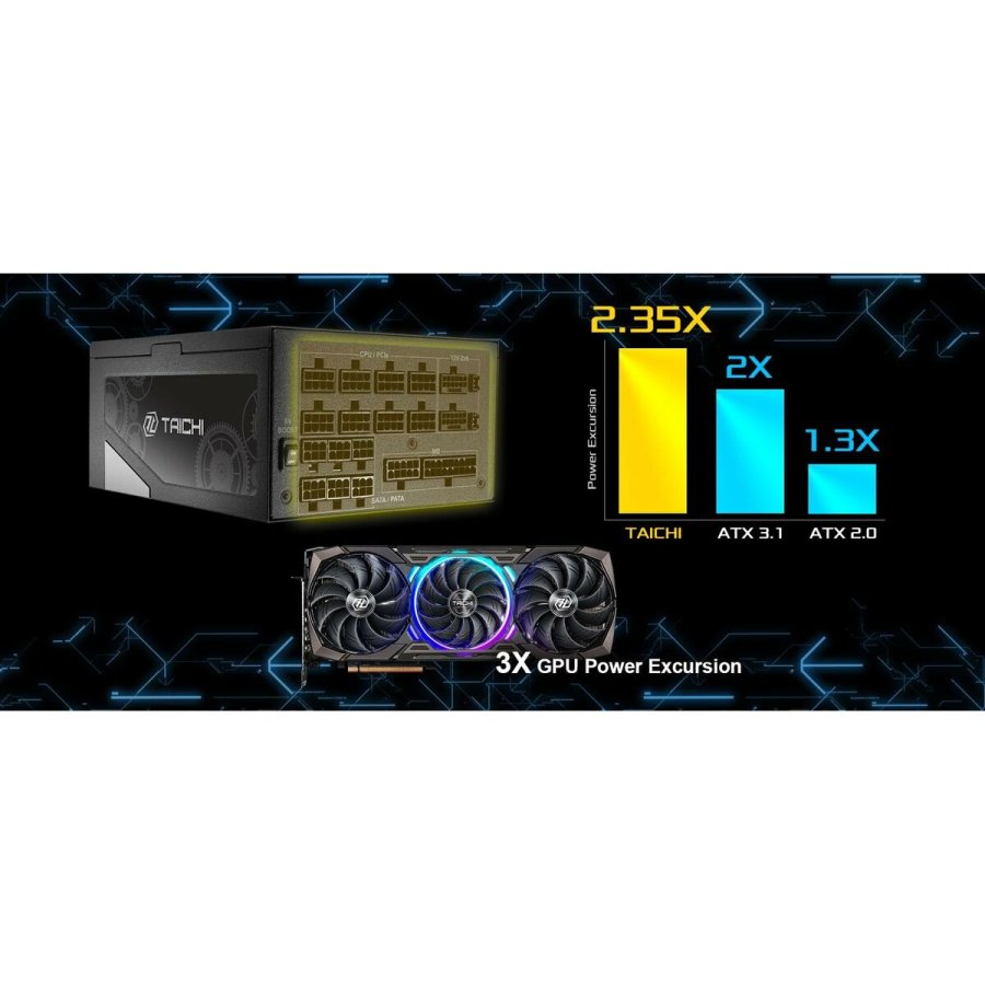 Str�mforsyning ASRock 90-UXT165-TFEAAB 1650 W 80 PLUS Titanium #7