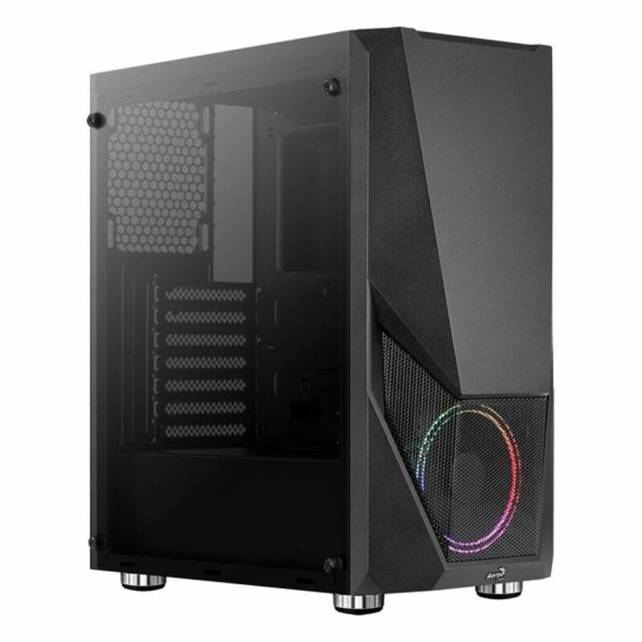 ATX Semi-t�rn kasse Aerocool Zauron LED RGB Sort #1