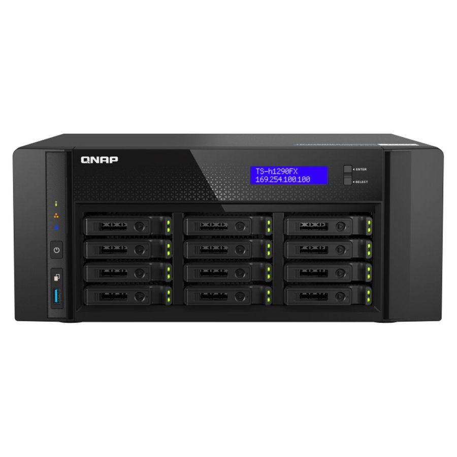 NAS-netvrkslagring Qnap TS-H1290FX-7232P-64G Sort #1