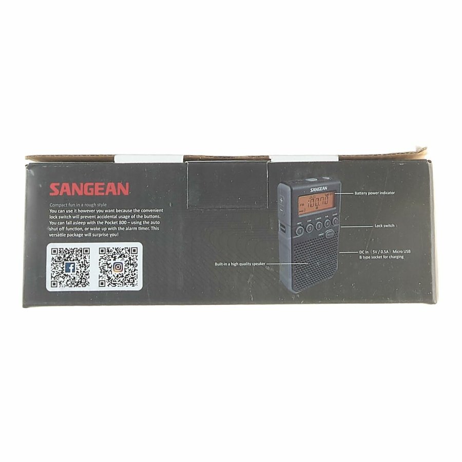 Brbar digital radio Sangean DT-800 Sort AM/FM #5