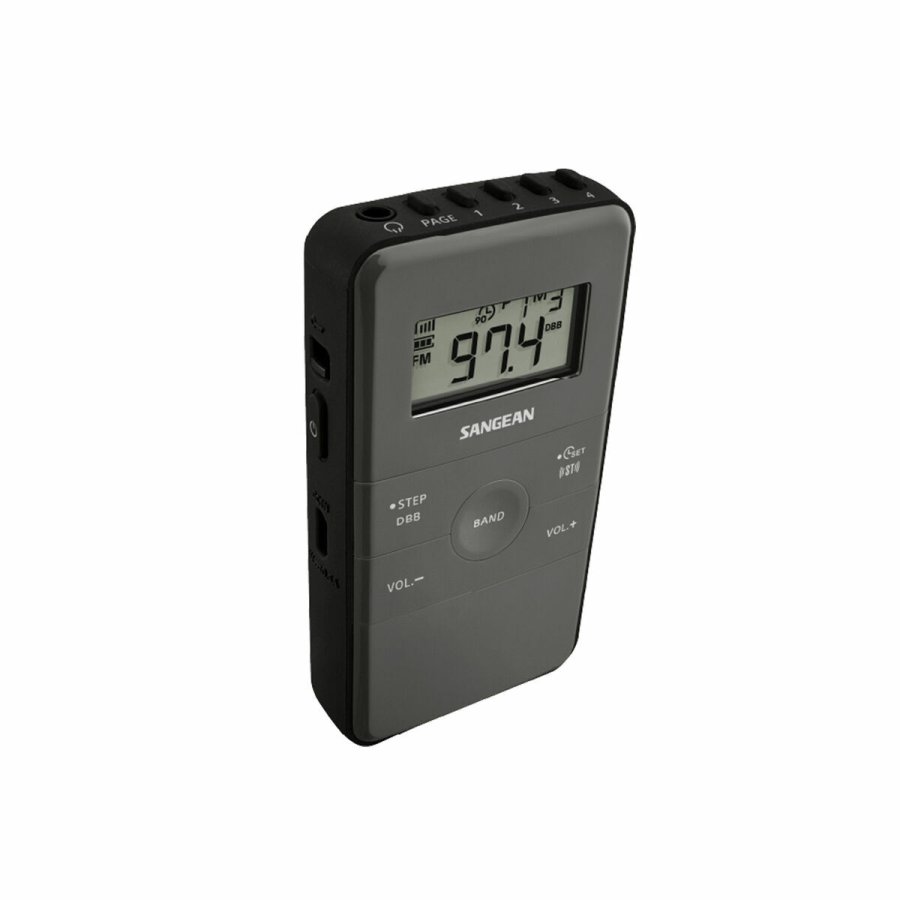 Brbar digital radio Sangean Sort AM/FM Genopladelig #3