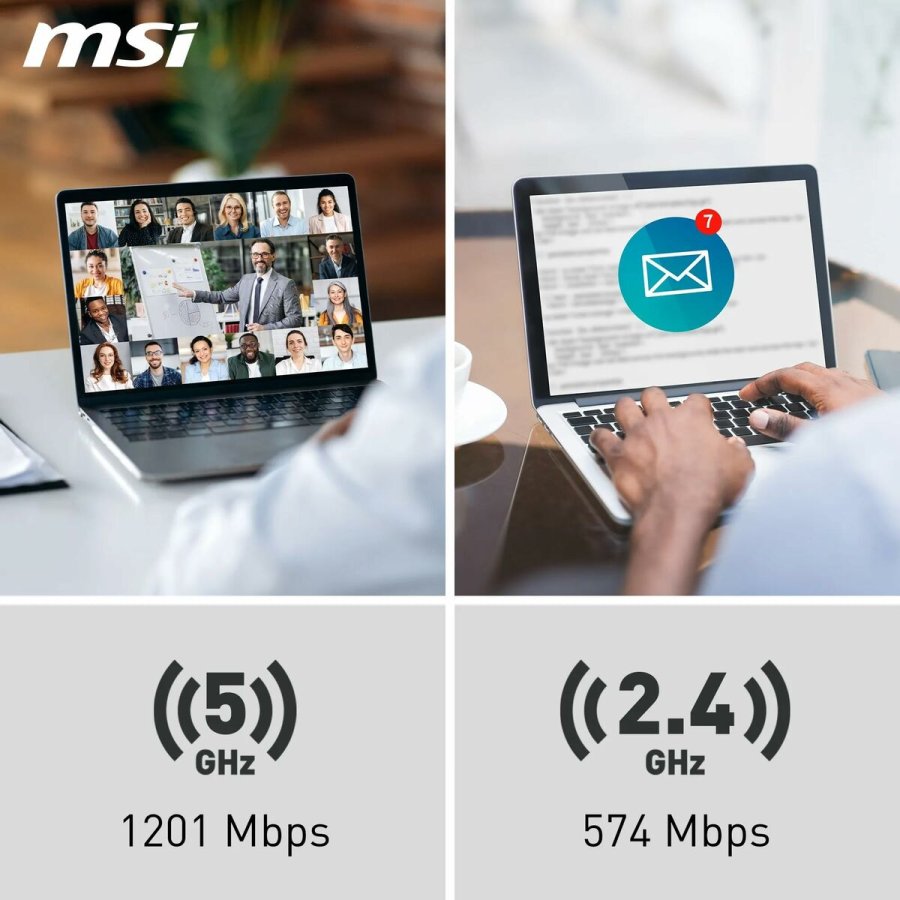 Wi-Fi USB-adapter MSI 302-8ZE30XE-000 Sort #7