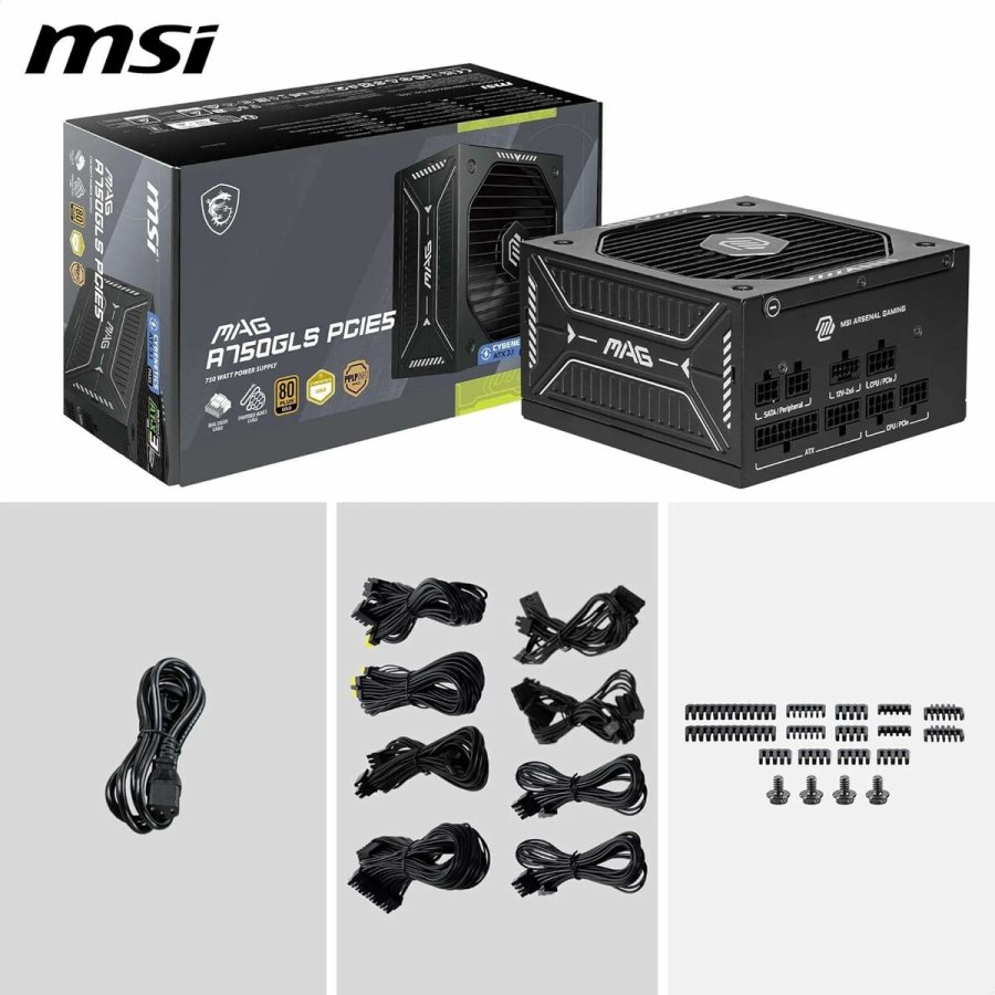 Str�mforsyning MSI 306-7ZP1B11-CE0 750 W 80 Plus Gold ATX #1