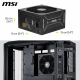 Str�mforsyning MSI 306-7ZP1B11-CE0 750 W 80 Plus Gold ATX #7