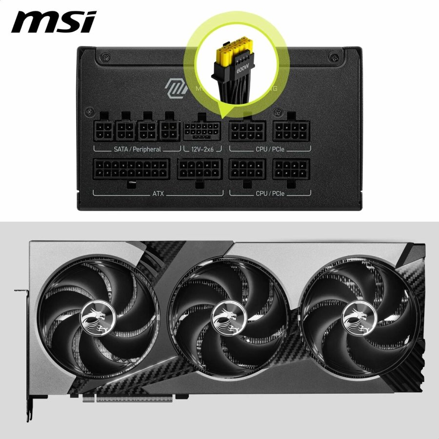 Str�mforsyning MSI 306-7ZP1B21-CE0 1000 W 80 Plus Gold ATX #5