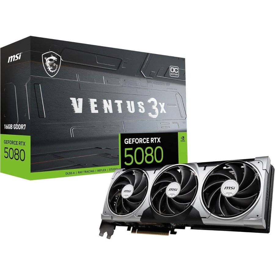 Grafikkort MSI RTX 5080 16G VENTUS 3X OC 16 GB GEFORCE RTX 5080 GDDR6X GDDR7 #5