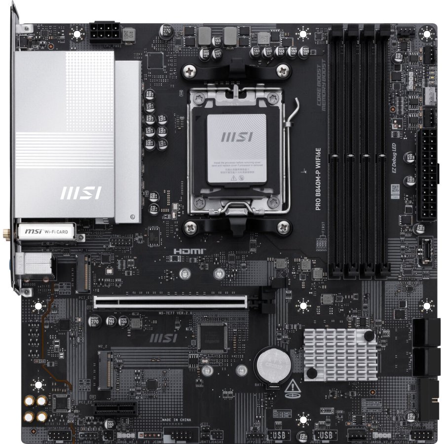 Motherboard MSI PRO B840M-P WIFI6E AMD AM5 AMD #7