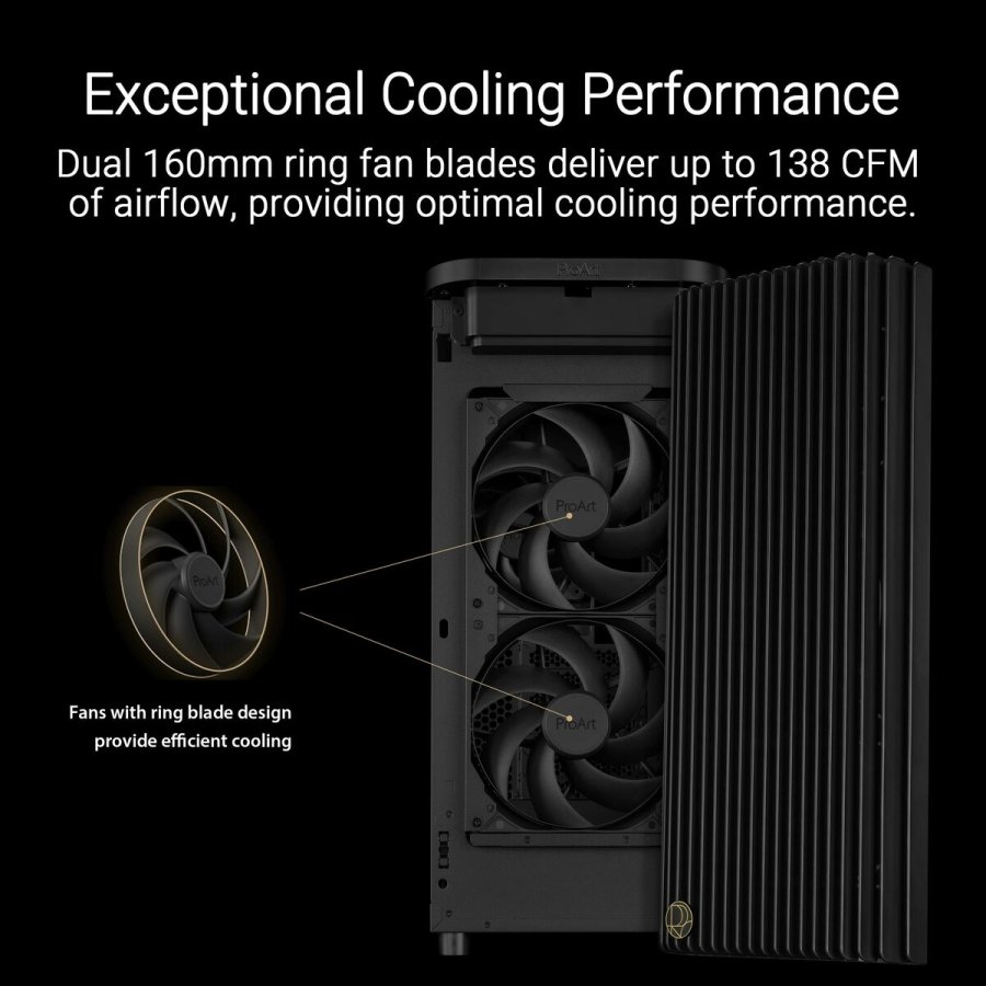 ATX Semi-t�rn kasse Asus ProArt PA401 Sort #4