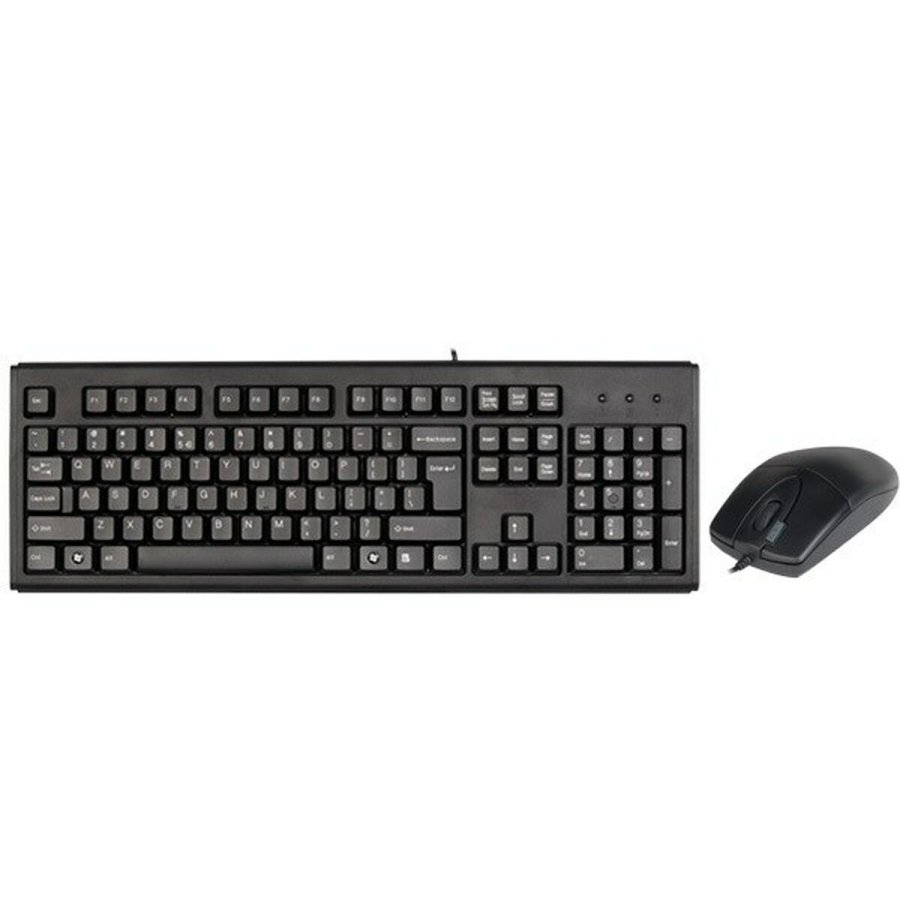 Tastatur og mus A4 Tech KM-720620D Sort Engelsk QWERTY Qwerty US #1