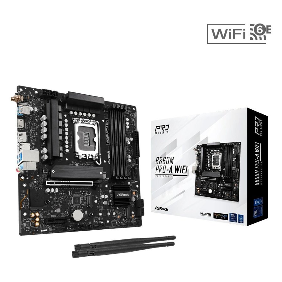 Motherboard ASRock B860M Pro-A WiFi Intel B860 LGA 1851 #1
