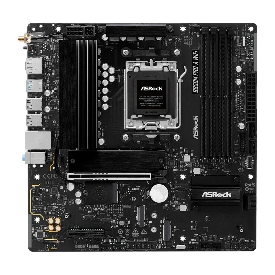 Motherboard ASRock B850M Pro-A WiFi Intel Wi-Fi 6 AMD AM5 #1