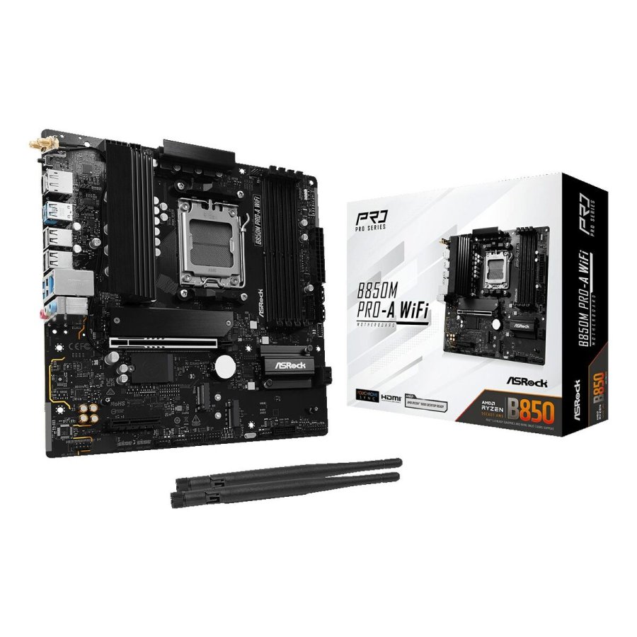Motherboard ASRock B850M Pro-A WiFi Intel Wi-Fi 6 AMD AM5 #6