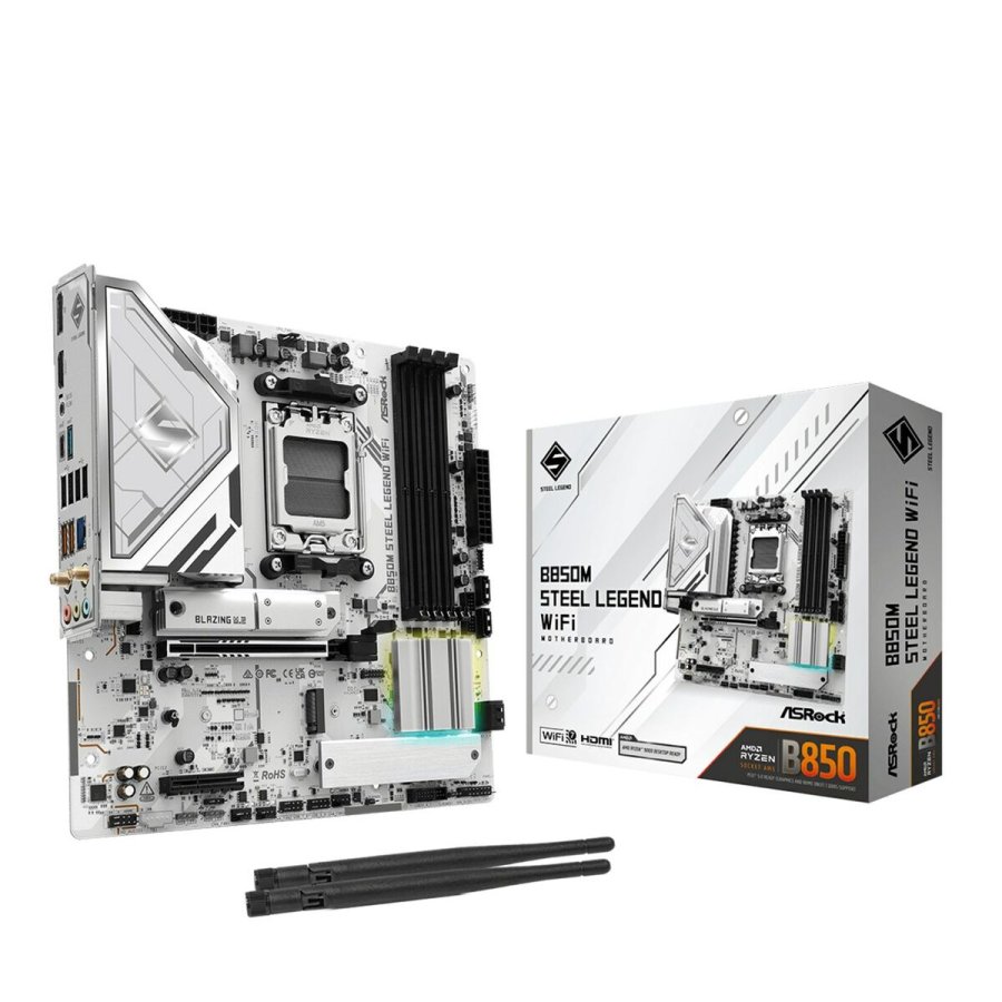 Motherboard ASRock B850M Steel Legend WiFi Intel Wi-Fi 6 AMD AM5 AMD B850 #1