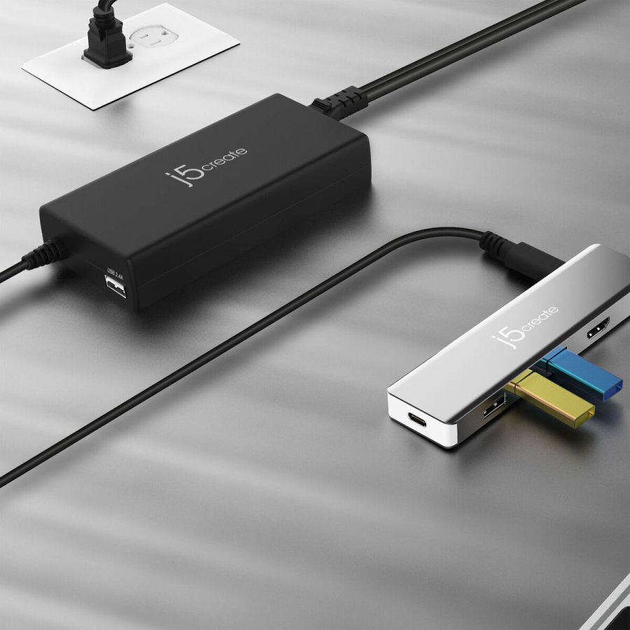 Brbar oplader j5create JUP2290C-EN Sort #3